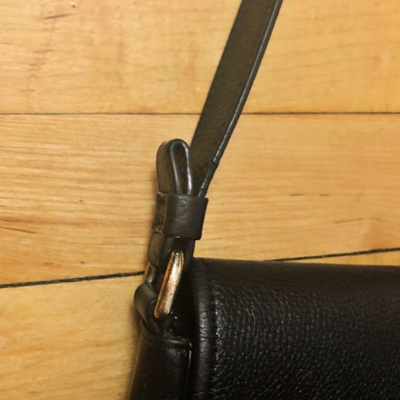 Furla Black Leather Front Logo Crossbody Bag - Picture 8 of 9